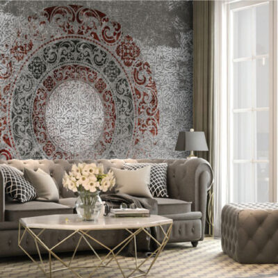 پوستر دیواری خط نستعلیق فروشگاه قلعه کاغذ دیواری