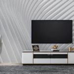 پوستر دیواری پشت تلویزیون فروشگاه قلعه کاغذ دیواری