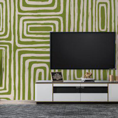 پوستر دیواری پشت تلویزیون فروشگاه قلعه کاغذ دیواری