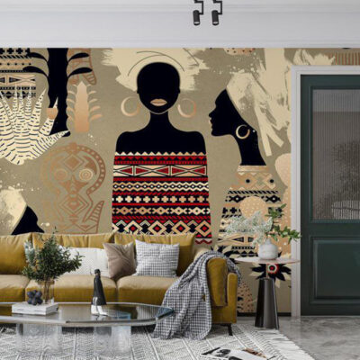 پوستر دیواری چهره و فشن فروشگاه قلعه کاغذ دیواری