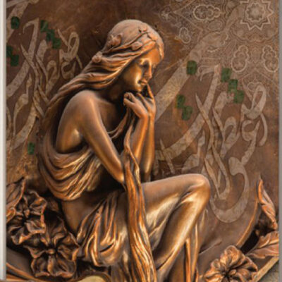 پوستر دیواری مجسمه فروشگاه قلعه کاغذ دیواری