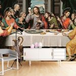 پوستر دیواری شام آخر فروشگاه قلعه کاغذ دیواری