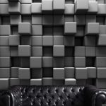 پوستر دیواری مکعب فروشگاه قلعه کاغذ دیواری