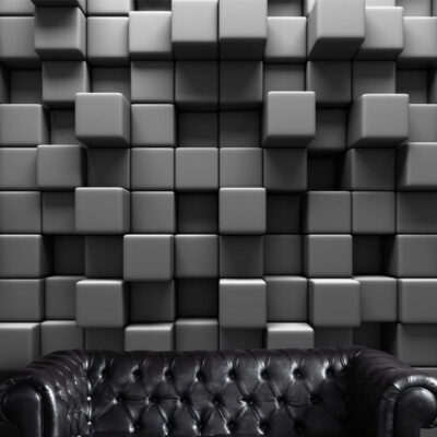 پوستر دیواری مکعب فروشگاه قلعه کاغذ دیواری