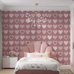 پوستر دیواری قلب فروشگاه قلعه کاغذ دیواری