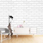 پوستر دیواری طرح آجر فروشگاه قلعه کاغذ دیواری