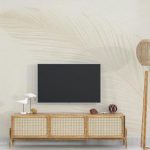 پوستر دیواری پشت تلویزیون فروشگاه قلعه کاغذ دیواری