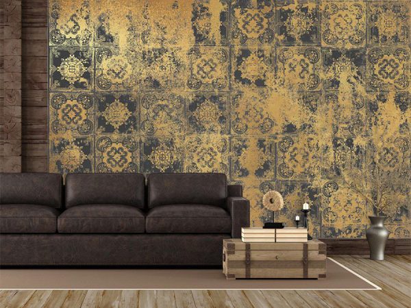 پوستر دیواری داماسک فروشگاه قلعه کاغذ دیواری