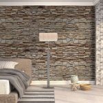 پوستر دیواری طرح سنگ فروشگاه قلعه کاغذ دیواری