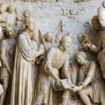 پوستر دیواری مجسمه فروشگاه قلعه کاغذ دیواری