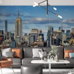 پوستر دیواری شهر و ساختمان فروشگاه قلعه کاغذ دیواری