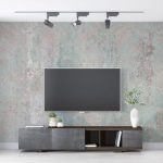 پوستر دیواری پشت تلویزیون فروشگاه قلعه کاغذ دیواری