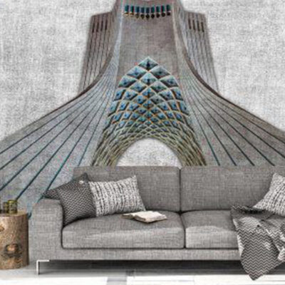 پوستر دیواری شهر و ساختمان فروشگاه قلعه کاغذ دیواری