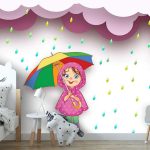 پوستر دیواری کودک فروشگاه قلعه کاغذ دیواری