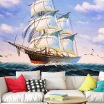 پوستر دیواری نقاشی فروشگاه قلعه کاغذ دیواری