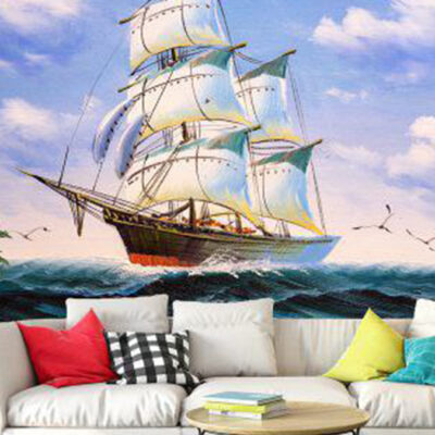 پوستر دیواری نقاشی فروشگاه قلعه کاغذ دیواری