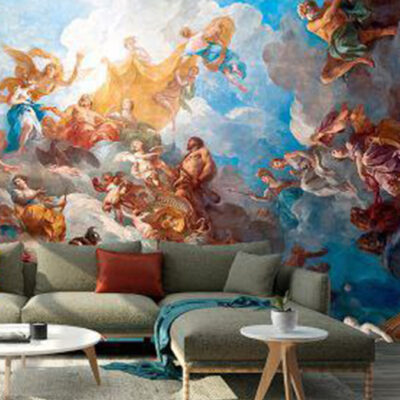 پوستر دیواری نقاشی فروشگاه قلعه کاغذ دیواری