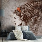 پوستر دیواری شعر نستعلیق فروشگاه قلعه کاغذ دیواری