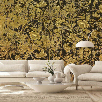 پوستر دیواری داماسک فروشگاه قلعه کاغذ دیواری