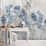 پوستر دیواری گل فروشگاه قلعه کاغذ دیواری