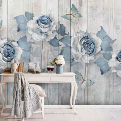 پوستر دیواری گل فروشگاه قلعه کاغذ دیواری