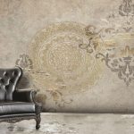 پوستر دیواری داماسک فروشگاه قلعه کاغذ دیواری