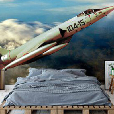 پوستر دیواری هواپیما فروشگاه قلعه کاغذ دیواری