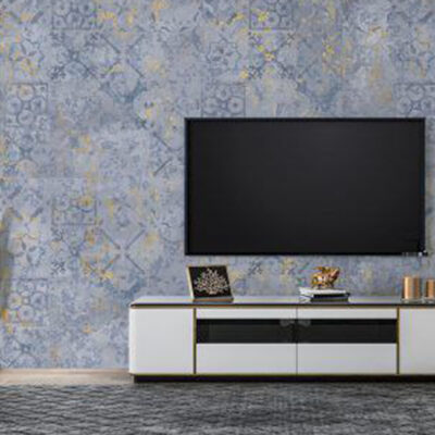 پوستر دیواری پشت تلویزیون فروشگاه قلعه کاغذ دیواری