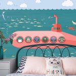 پوستر دیواری کودک فروشگاه قلعه کاغذ دیواری