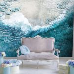 پوستر دیواری خط نستعلیق فروشگاه قلعه کاغذ دیواری