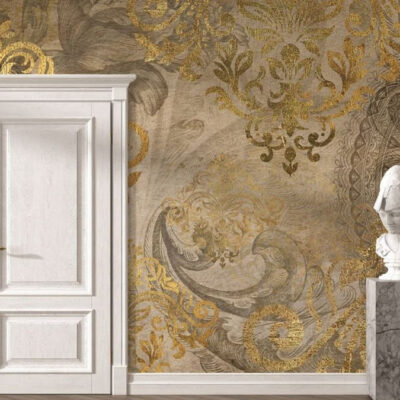 پوستر دیواری داماسک فروشگاه قلعه کاغذ دیواری