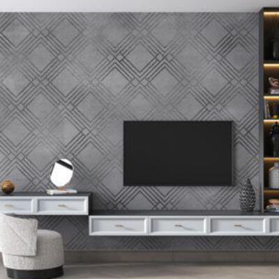 پوستر دیواری پشت تلویزیون فروشگاه قلعه کاغذ دیواری