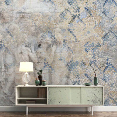 پوستر دیواری نقاشی فروشگاه قلعه کاغذ دیواری