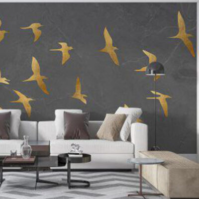 پوستر دیواری پرنده فروشگاه قلعه کاغذ دیواری