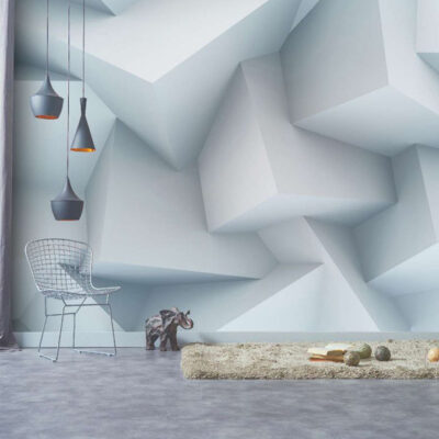 پوستر دیواری مکعب فروشگاه قلعه کاغذ دیواری