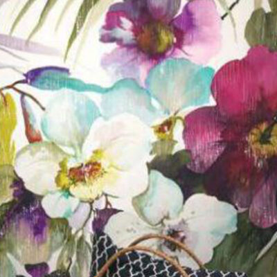 پوستر دیواری گل فروشگاه قلعه کاغذ دیواری