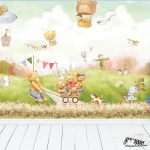 پوستر دیواری کودک فروشگاه قلعه کاغذ دیواری