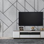 پوستر دیواری پشت تلویزیون فروشگاه قلعه کاغذ دیواری