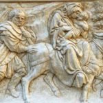 پوستر دیواری مجسمه فروشگاه قلعه کاغذ دیواری