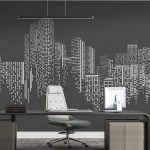 پوستر دیواری شهر و ساختمان فروشگاه قلعه کاغذ دیواری