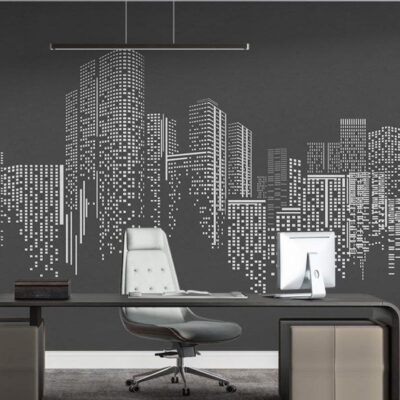 پوستر دیواری شهر و ساختمان فروشگاه قلعه کاغذ دیواری