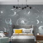 پوستر دیواری ماه فروشگاه قلعه کاغذ دیواری