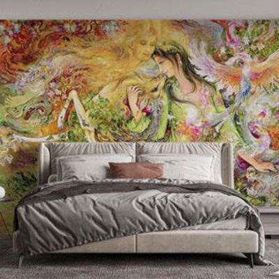 پوستر دیواری مینیاتوری فروشگاه قلعه کاغذ دیواری