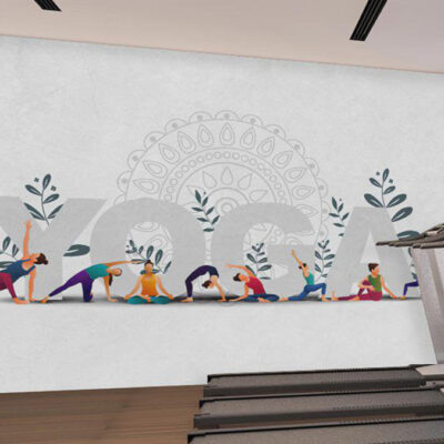 پوستر دیواری ورزشی فروشگاه قلعه کاغذ دیواری