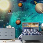 پوستر دیواری کهکشان فروشگاه قلعه کاغذ دیواری