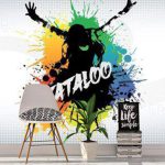 پوستر دیواری موسیقی فروشگاه قلعه کاغذ دیواری