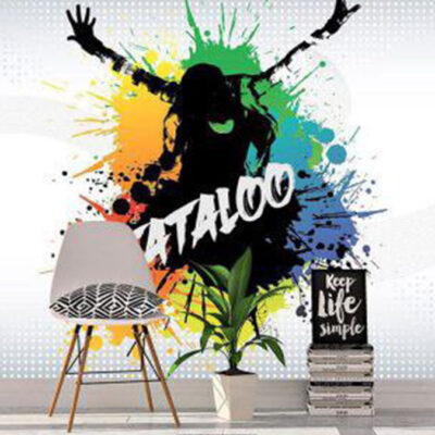 پوستر دیواری موسیقی فروشگاه قلعه کاغذ دیواری