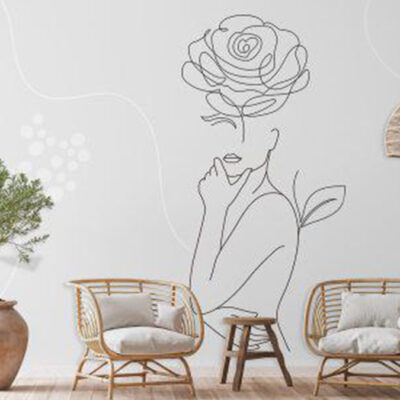 پوستر دیواری مدرن فروشگاه قلعه کاغذ دیواری