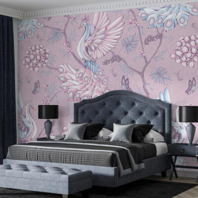 پوستر دیواری پرنده فروشگاه قلعه کاغذ دیواری