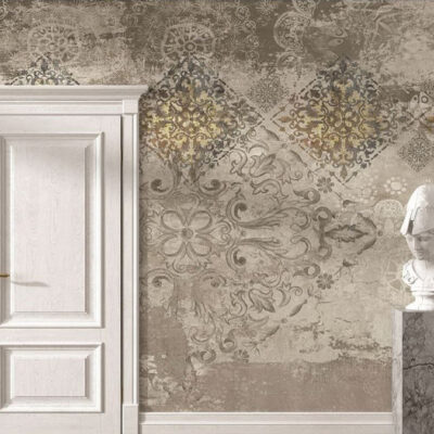 پوستر دیواری داماسک فروشگاه قلعه کاغذ دیواری